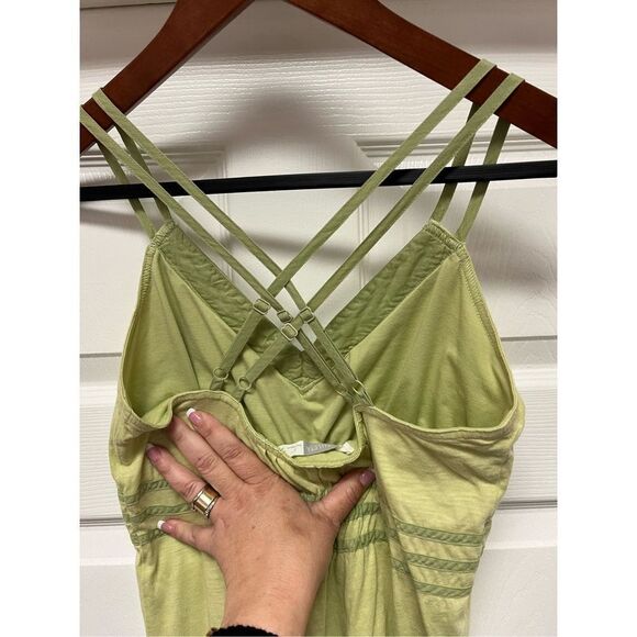 Athleta Avalon Cucumber Strappy Back Shelf Bra Sundress sz L EUC - Picture 4 of 7